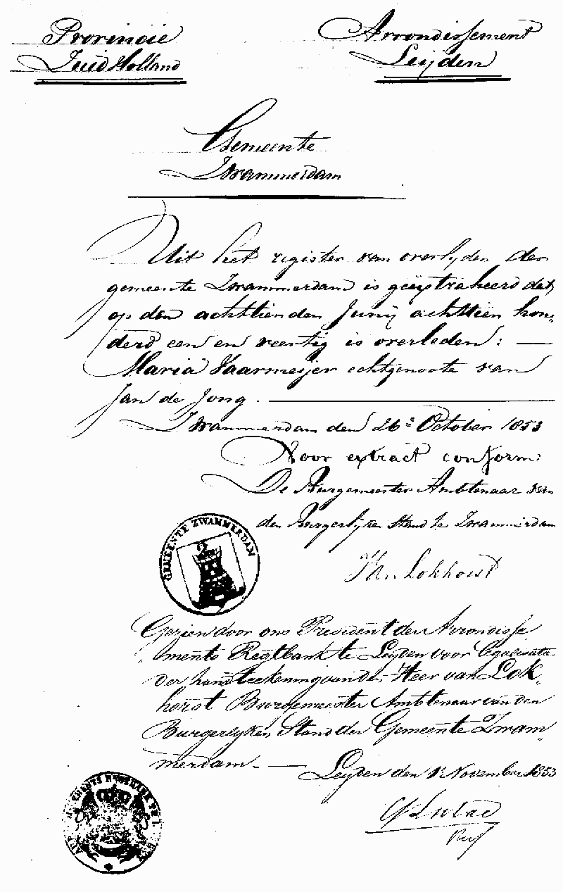 18531026 ext ovl reg Maria Vaarmeijer ev Jan d Jong